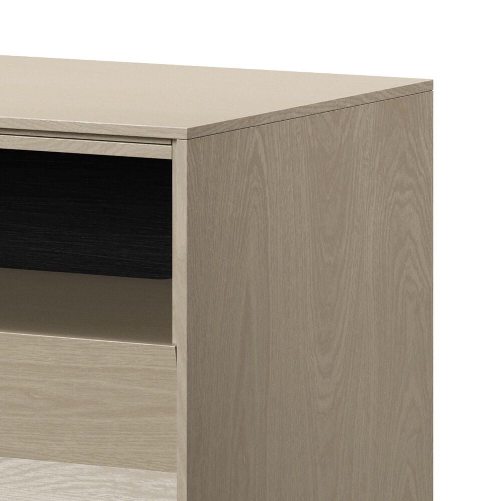 BDI Kava 28&quot; 1-Drawer Nightstand in Washed Oak with Outlets and USB Ports, , large