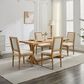 Hearth and Haven Upholstered Side Chair with Square Backrest in Beige (Set of 2), , large
