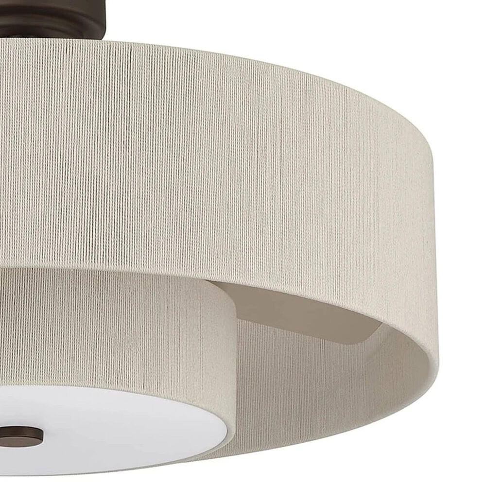 Hunter Brookside Jasmine Roth 30" Indoor Ceiling Fandelier with LED Light and Remote Control in Matte Bronze, , large