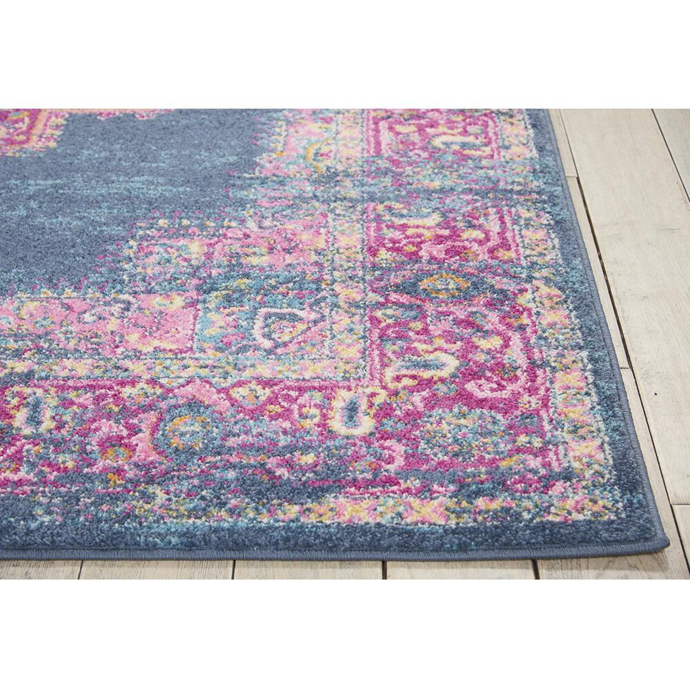 Nourison Passion PSN03 1&#39;10&quot; x 6&#39; Blue Runner, , large