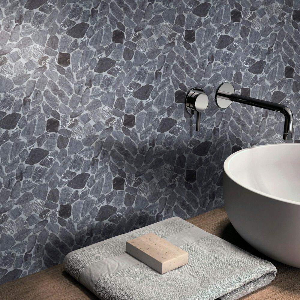 Emser Opuscar Dusk 12" x 12" Honed Natural Stone Mosaic Sheet, , large