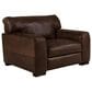 Bordeaux & Co Maxi Leather Chair and Ottoman Set in Madison Espresso, , large