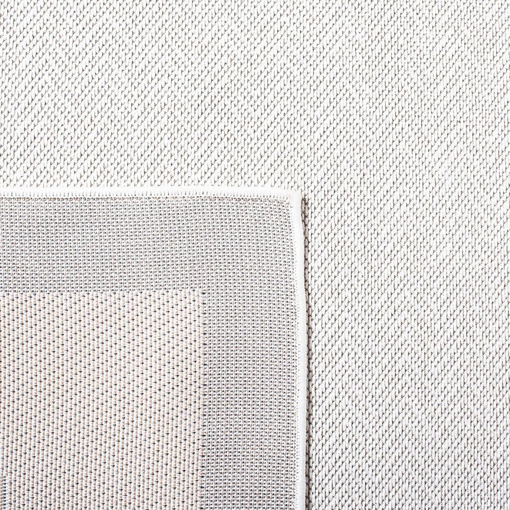 Safavieh Martha Stewart Cyprus Chevron 6&#39;7&quot; Square Ivory and Grey Area Rug, , large