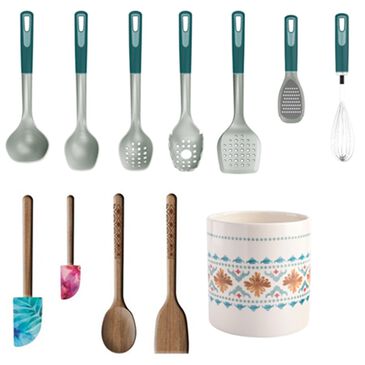 Spice by Tia Mowry Savory Saffron 12-Piece Gadgets Set in Teal , , large