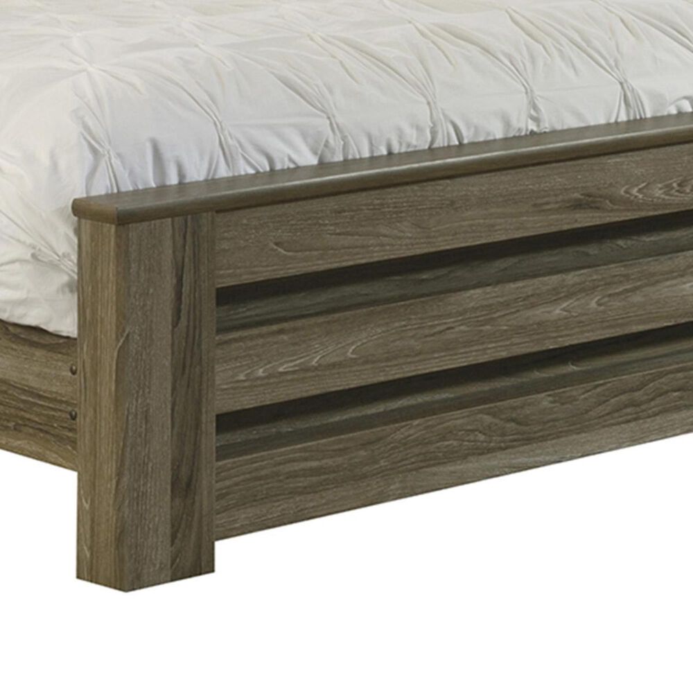 Ashley Zelen King Panel Bed in Warm Gray, , large