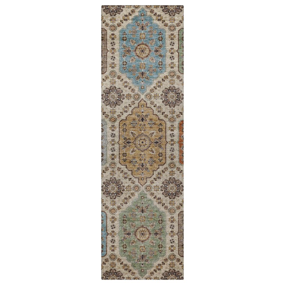 Dalyn Rug Company Silk Road Linen, Mocha, Copper, Gold and Sky 2"3" x 7"6" Runner, , large