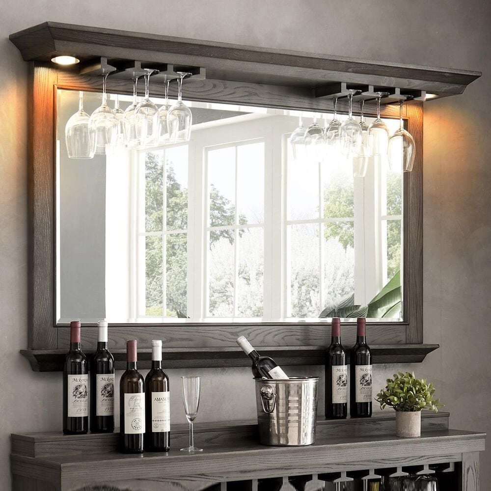 IMPERIAL Bixby Bar Back and Mirror in Charcoal, , large