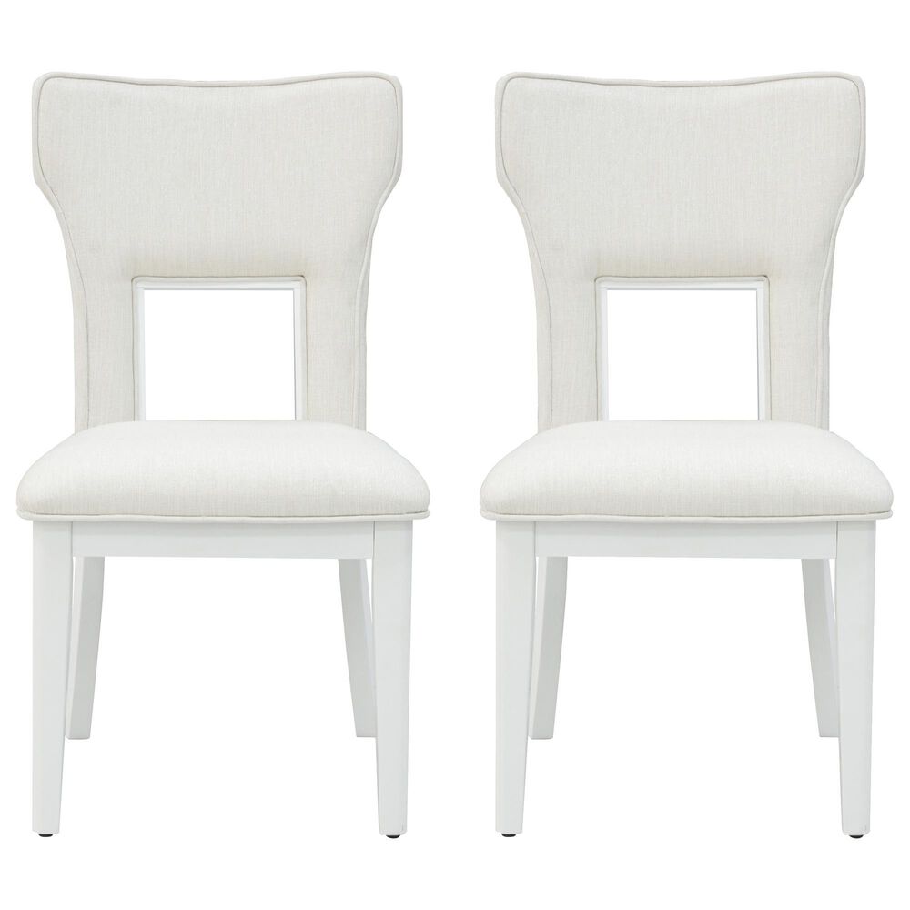 Ashley Chalanna Dining Chair Set of 2 in White, , large