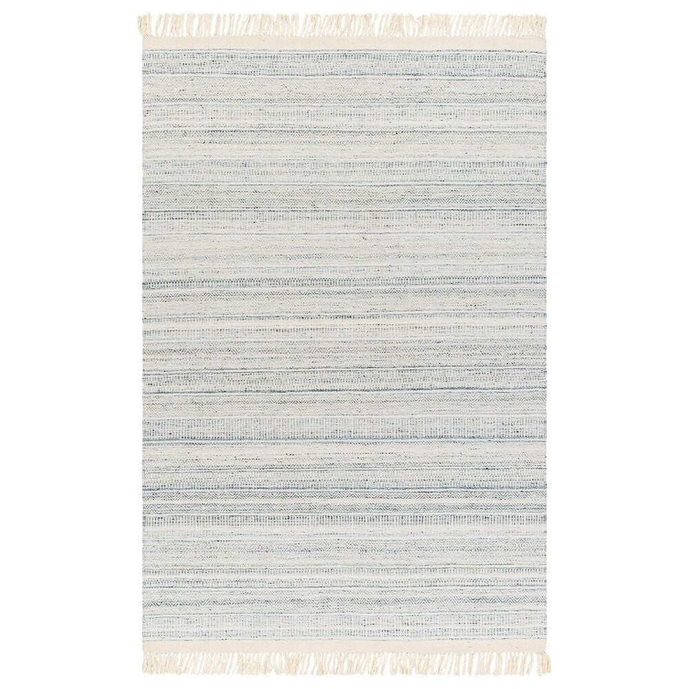 Surya Lily Beige, Ice Blue, Pale Blue and Light Blue 12" x 15" Area Rug, , large