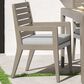 Homestyles Sustain Patio Dining Chair with Gray Cushion in Stain Brown (Set of 2), , large