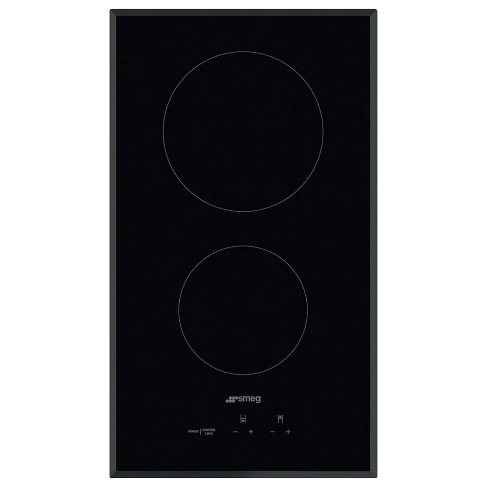 SMEG 12" Ceramic Electric Cooktop in Black, , large