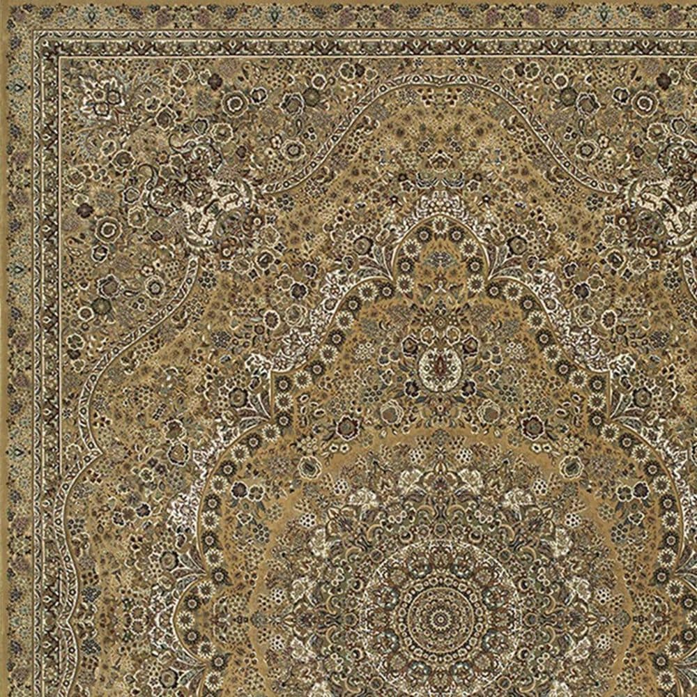 Oriental Weavers Masterpiece 8022J 7&#39;10&quot; x 10&#39;10&quot; Gold Area Rug, , large