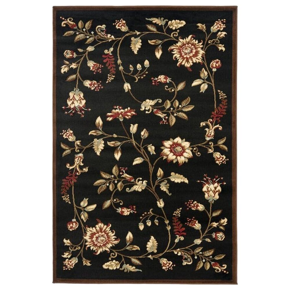 Safavieh Lyndhurst LNH552 4" x 6" Black and Multicolor Area Rug, , large