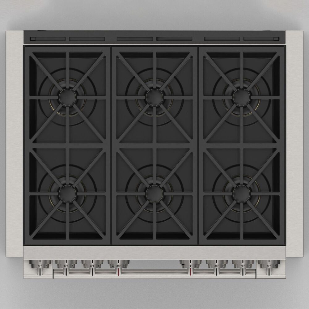 Fulgor Milano Sofia 5.7 Cu. Ft. 36" Professional Dual Fuel Range in Stainless Steel, , large