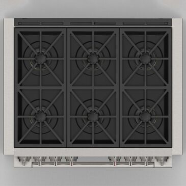 Fulgor Milano Sofia 5.7 Cu. Ft. 36" Professional Dual Fuel Range in Stainless Steel, , large