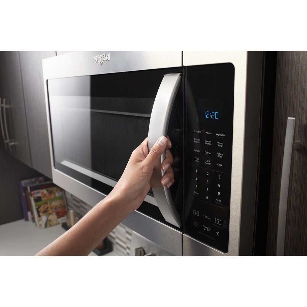 Whirlpool 1.9 Cu. Ft. Capacity Steam Microwave with Sensor Cooking in Stainless Steel, , large