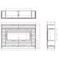 Legends Home Malibu Fireplace Mantel in White and Seal Skin, , large