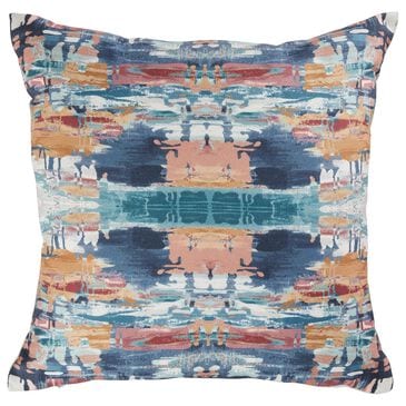 Ashley Kennick 20" Square Throw Pillow in Blue, Gold, Pink and White, , large