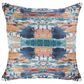 Ashley Kennick 20" Square Throw Pillow in Blue, Gold, Pink and White, , large