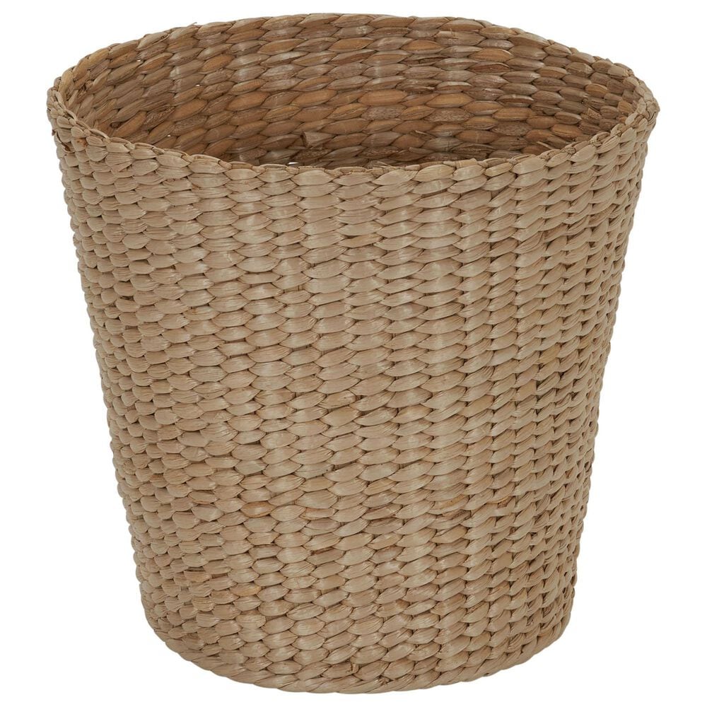 Household Essentials 3-Piece Wicker Bathroom Accessories Set with Toilet Tissue Stand, Wastebasket and Tissue Box in Brown, , large