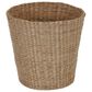 Household Essentials 3-Piece Wicker Bathroom Accessories Set with Toilet Tissue Stand, Wastebasket and Tissue Box in Brown, , large