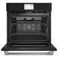 Cafe 2-Piece Kitchen Package with Matte Black 30" Smart Built-In Convection Single Wall Oven and Stainless Steel 36" Gas Cooktop, , large