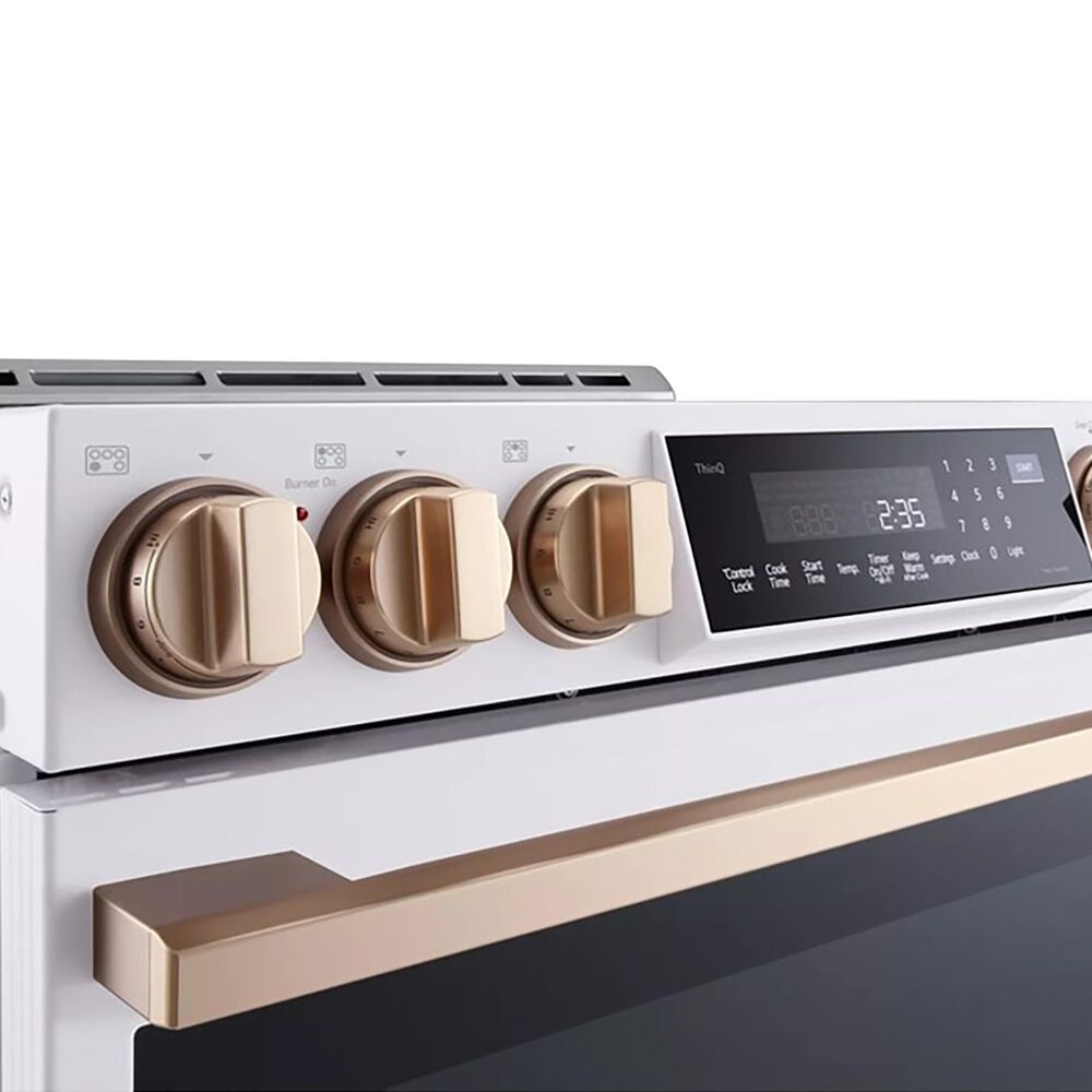 LG Studio 30&quot; Smart Slide-in Electric Range with  Air Fry and Convection in Essence White, , large