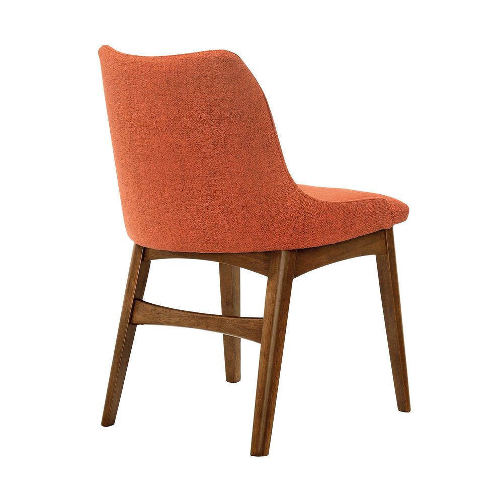 Blue River Westmont and Azalea 5-Piece Dining Set with Orange Cushion in Walnut, , large