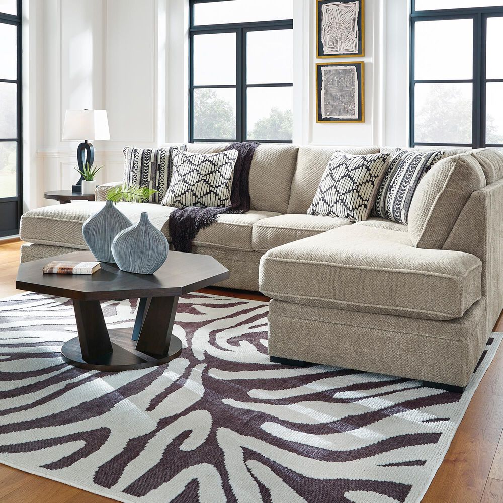 Ashley 2 Piece Sectional in in Tan, , large