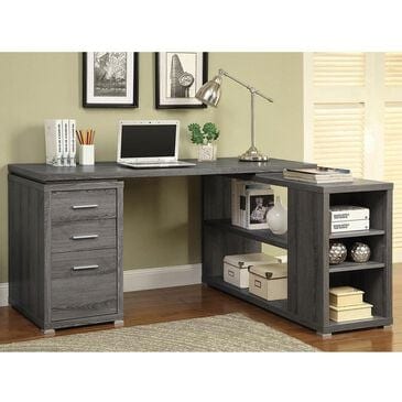Pacific Landing Yvette Executive Desk in Weathered Grey, , large