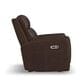Flexsteel Alister Leather Power Gliding Recliner in Burnt Umber, , large