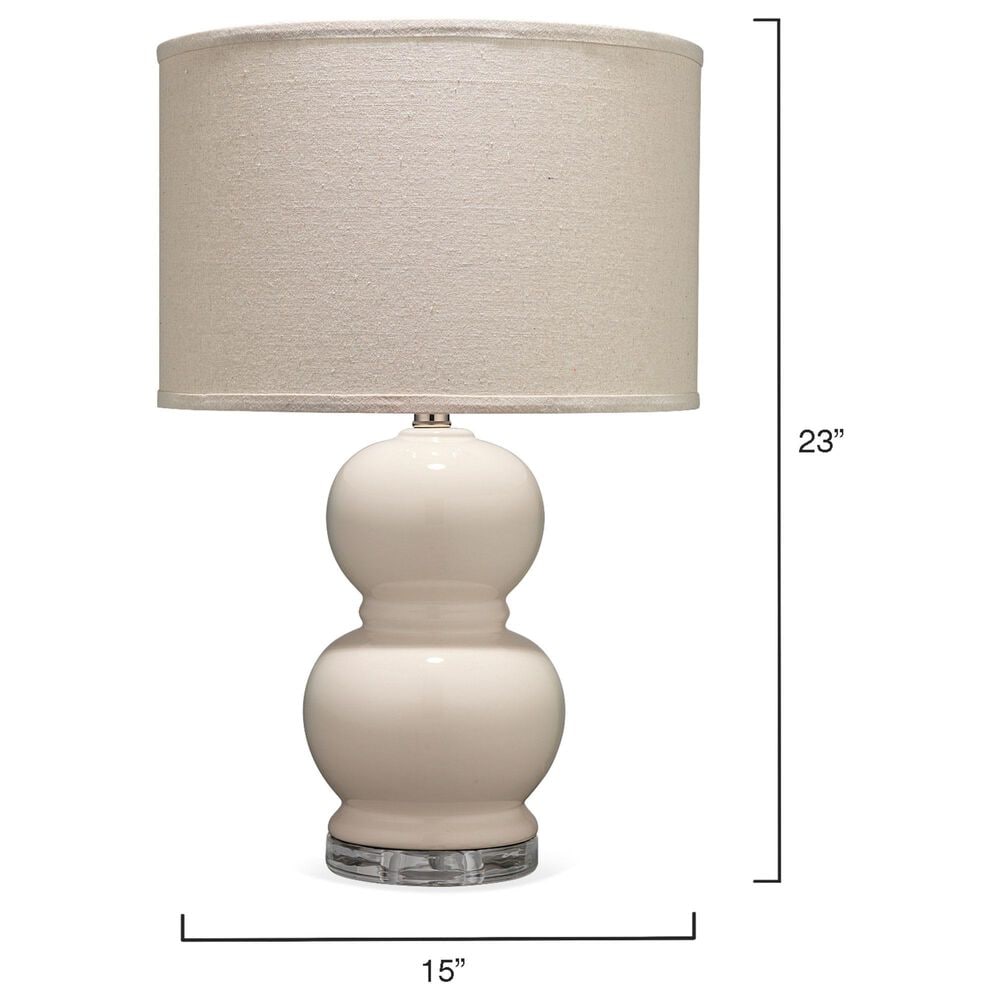 Jamie Young Sora Ceramic Table Lamp in Cream, , large