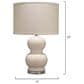 Jamie Young Sora Ceramic Table Lamp in Cream, , large