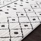 Surya Moroccan Shag 5"3" x 7"3" Black and White Area Rug, , large