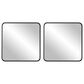 Uttermost Wall Mirror in Satin Black (Set of 2), , large