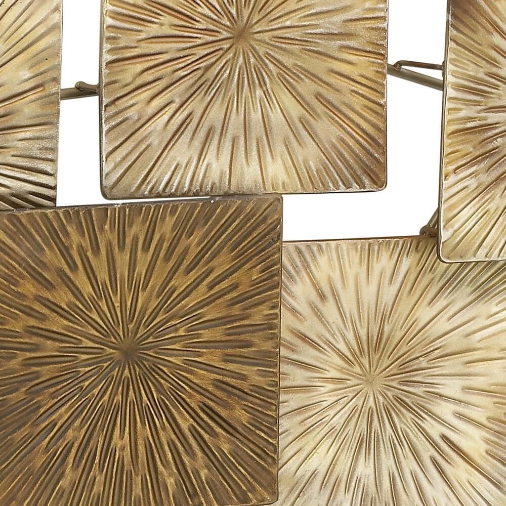 Maple and Jade 24&quot; x 43&quot; Wall Sculptures Carved Overlapping in Gold, , large