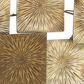 Maple and Jade 24" x 43" Wall Sculptures Carved Overlapping in Gold, , large