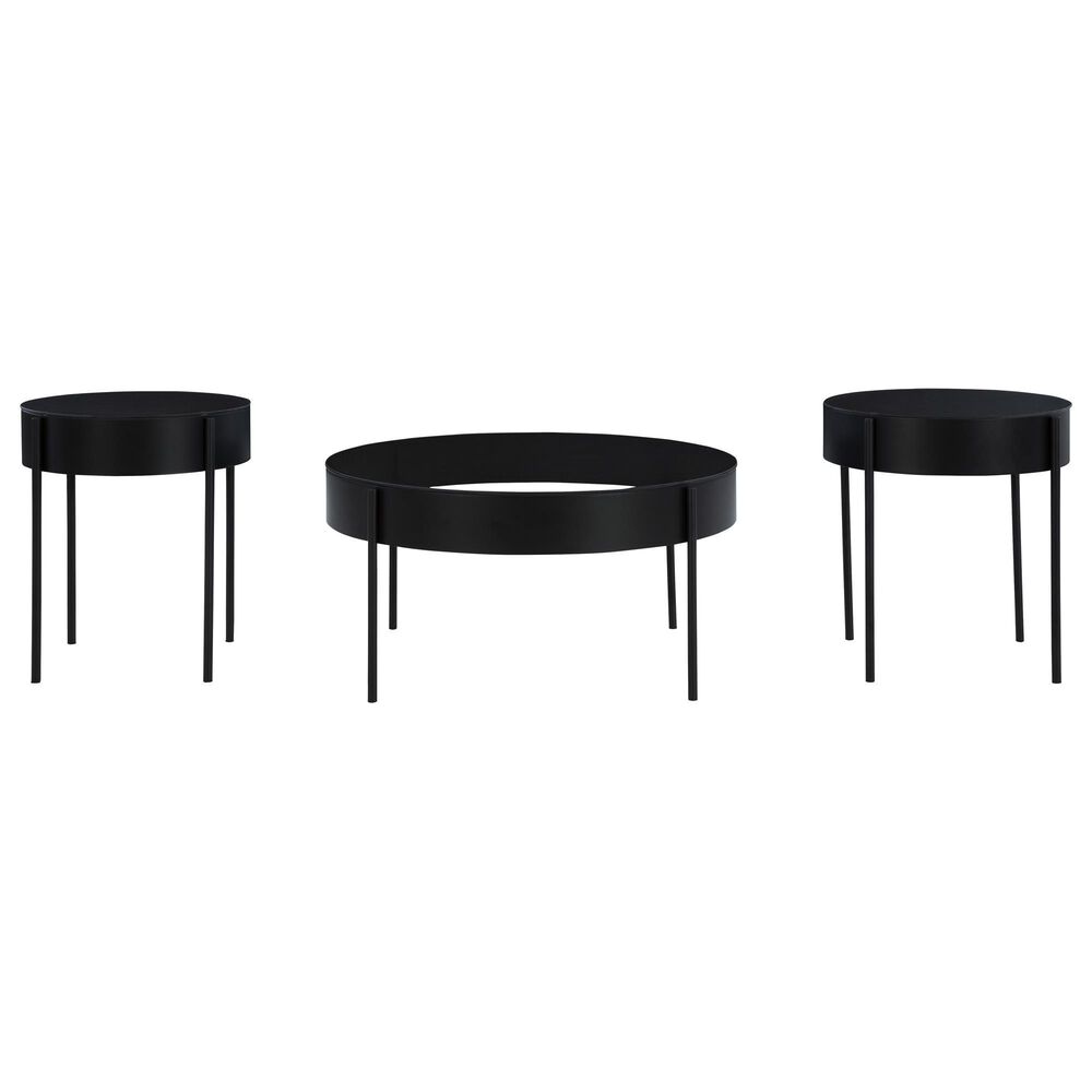 Ashley Ardoline 3-Piece Occasional Table Set in Black, , large