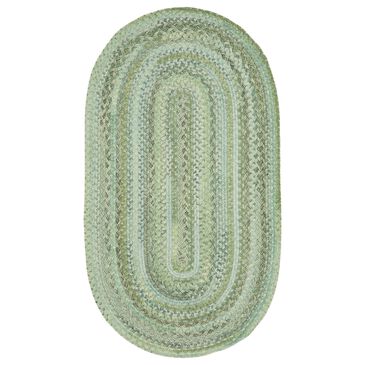 Capel Bayview 0036-220 9"2" x 13"2" Oval Sage Area Rug, , large