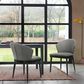 Blue River Arcadia and Juno 5-Piece 42" Dining Set with Charcoal Cushion in Black, , large