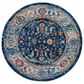 Amer Rugs Alexandria 6"7" Round Navy Area Rug, , large