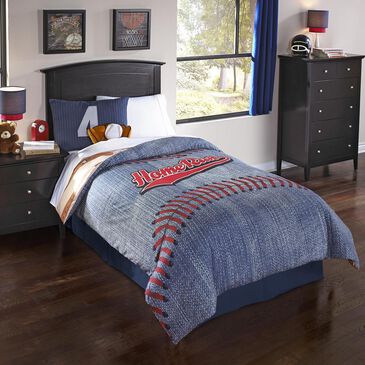 Hallmart Collectibles Home Run 6-Piece Full Comforter Set in Blue, , large