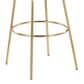 LumiSource Claire Swivel Barstool with Green Velvet Upholstery in Gold (Set of 2), , large