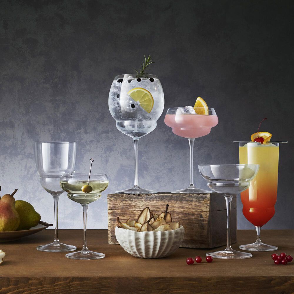 Bormioli Backdoor &#39;20s 27 Oz Italian Premium Gin and Tonic Cocktail Glasses in Clear &#40;Set of 4&#41;, , large