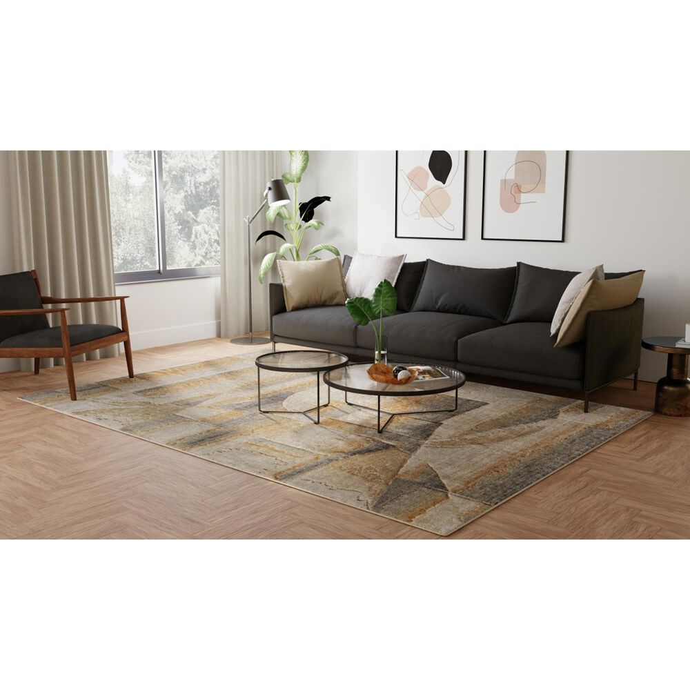 Feizy Rugs Jaxson JXN39PXF Gray and Multi 10&#39; x 14&#39; Area Rug, , large