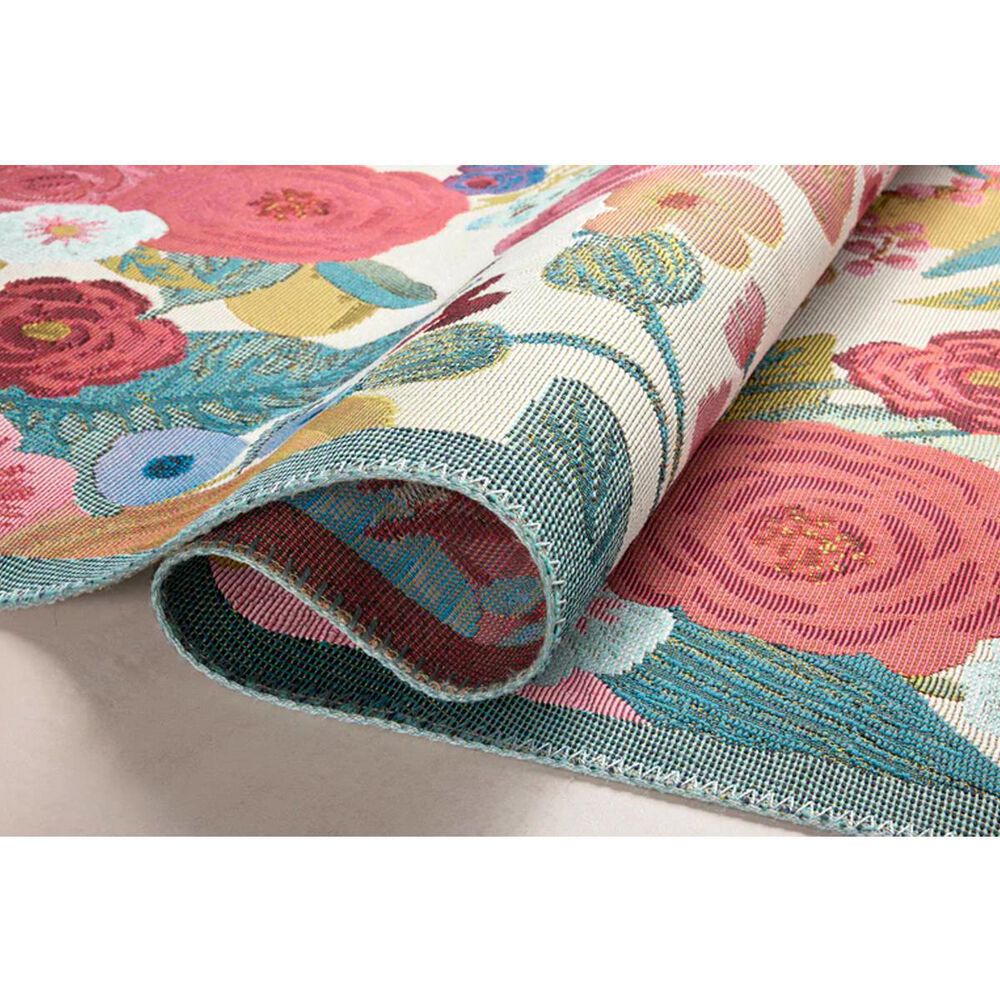 Loloi Rifle Paper Co. x Loloi Perennial Rose / Multi 6&#39;-7&quot; x 9&#39;-4&quot; Area Rug, , large