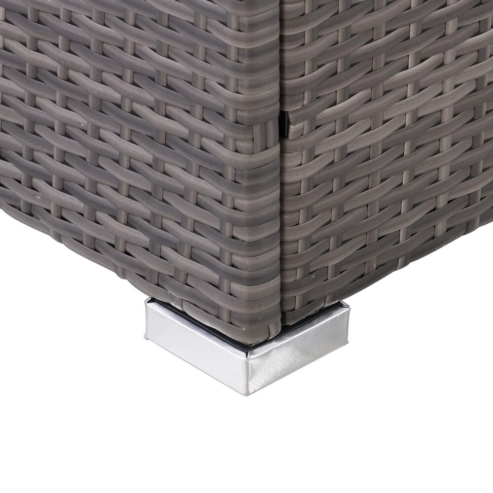 CorLiving Parksville Patio Coffee Table in Blended Grey, , large