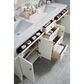 James Martin Vanities Brittany 72" Double Bathroom Vanity in Bright White with 3 cm Arctic Fall Solid Surface Top and Rectangle Sinks, , large