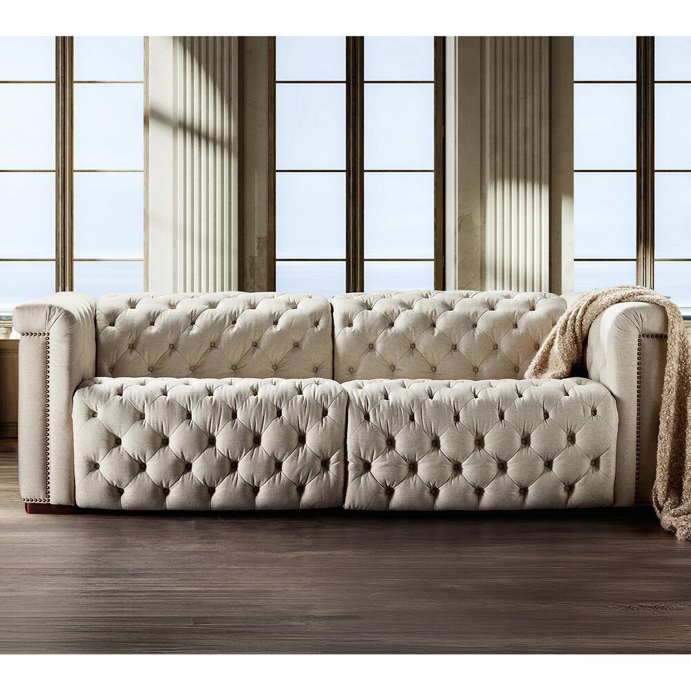 Hooker Furniture Savion Deux Power Reclining Sofa with Power Headrests in Aries Beach, , large