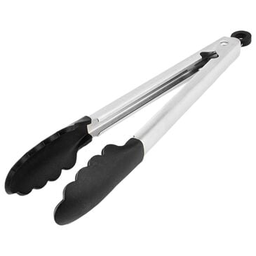 KitchenAid Silicone Tipped Tong in Black and Stainless Steel, , large